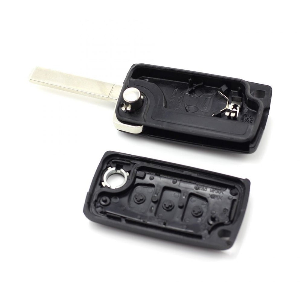 Carcasa Cheie Briceag / Peugeot / 3 Butoane / Cu Locas Pentru Baterie