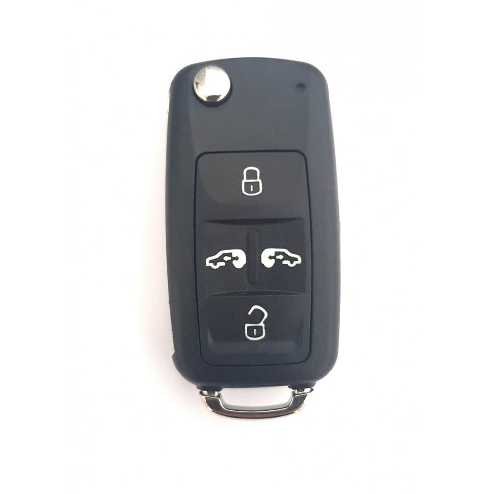 Carcasa Cheie Briceag After Market / Compatibi Cu VW / 4 Butoane / Cu Logo