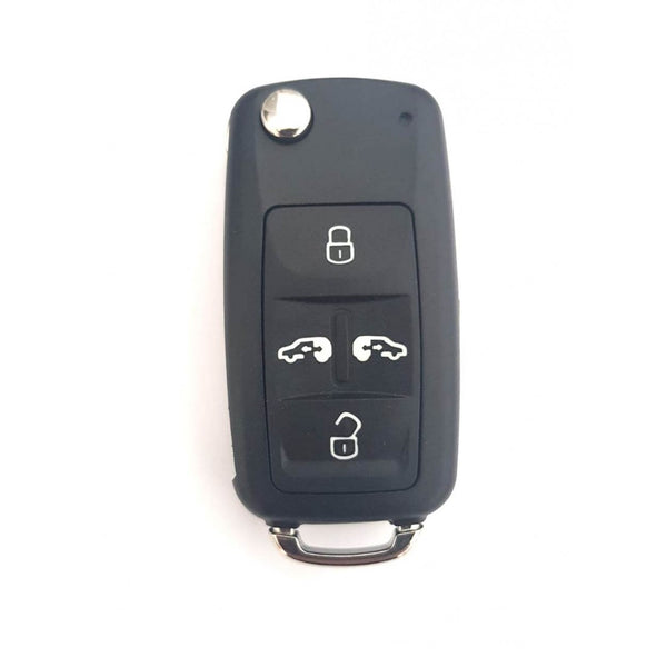 Carcasa Cheie Briceag After Market / Compatibi Cu VW / 4 Butoane / Cu Logo