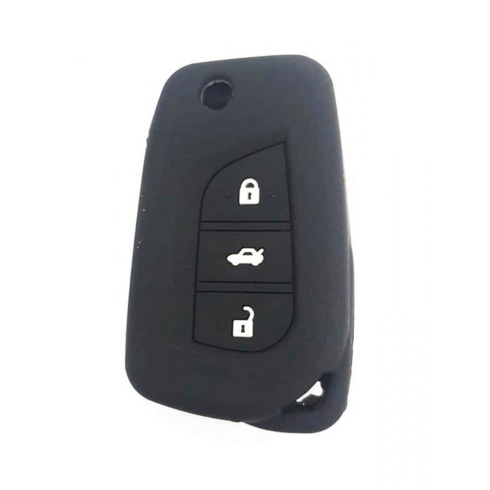 Husa Silicon Toyota Rav4 / 3 Butoane .cu Emblema