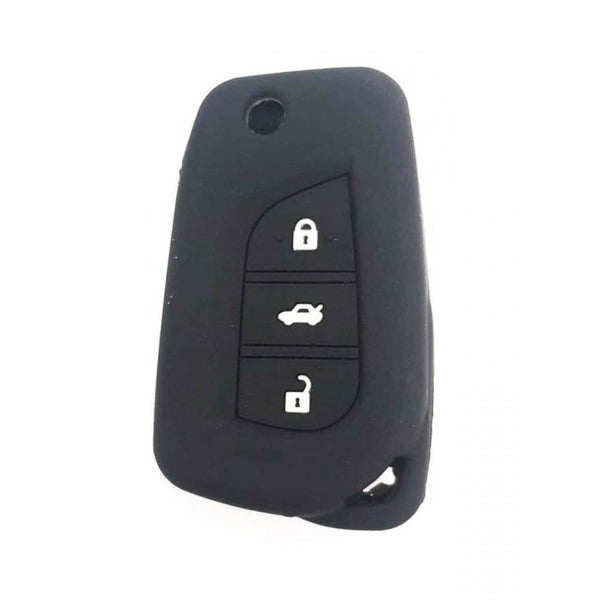 Husa Silicon Toyota Rav4 / 3 Butoane .cu Emblema