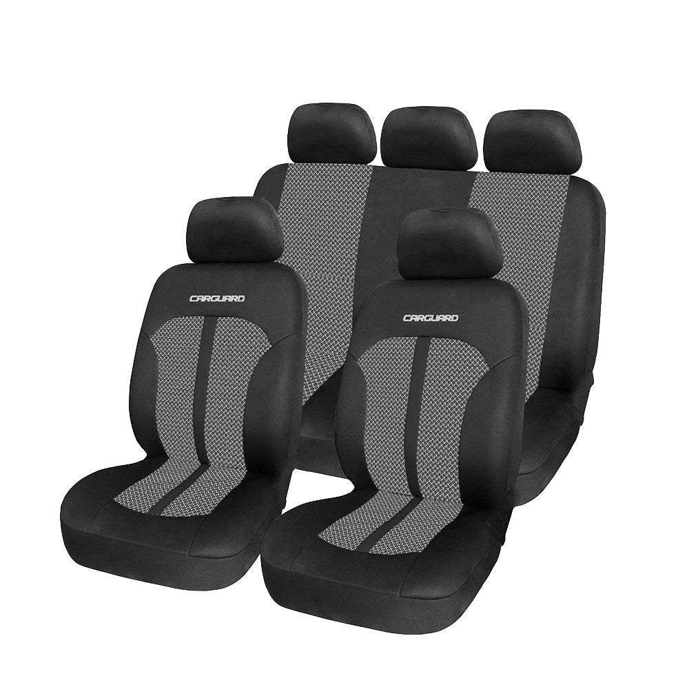 Huse scaune auto universale - gri+negru