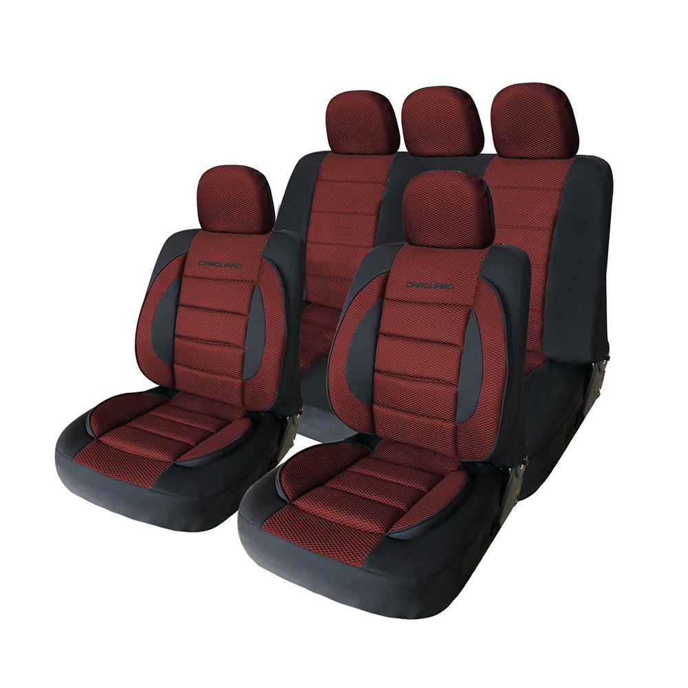 Huse scaune auto universale - rosu+negru