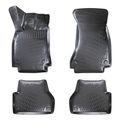 Covorase auto cauciuc tip tava cu bordura 3 cm - pentru Audi A4 B8 (8K) 2008-2016, antiderapante