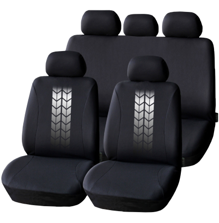 Set Huse Auto Universale Carguard - Negru + Gri, Compatibile Airbag